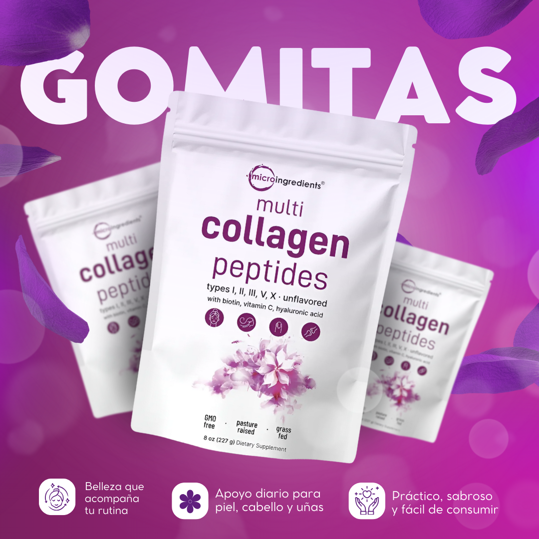 Gomitas de Colágeno para Piel, Cabello y Uñas